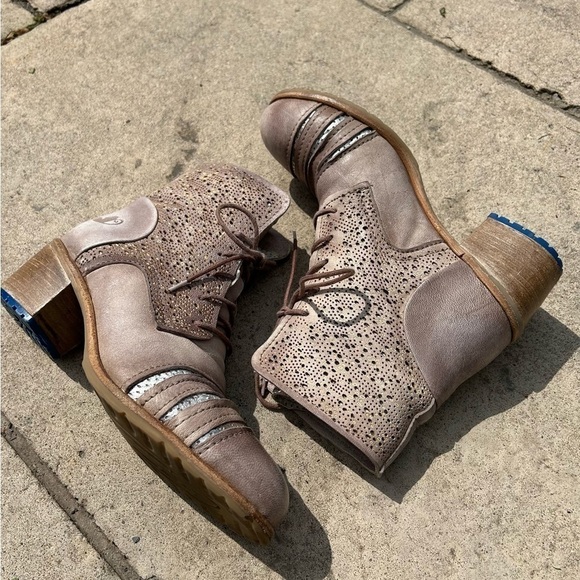 [8.5] Felmini Designer Real Leather Heeled Boot Made In Portugal Tan Brown - Picture 9 of 14